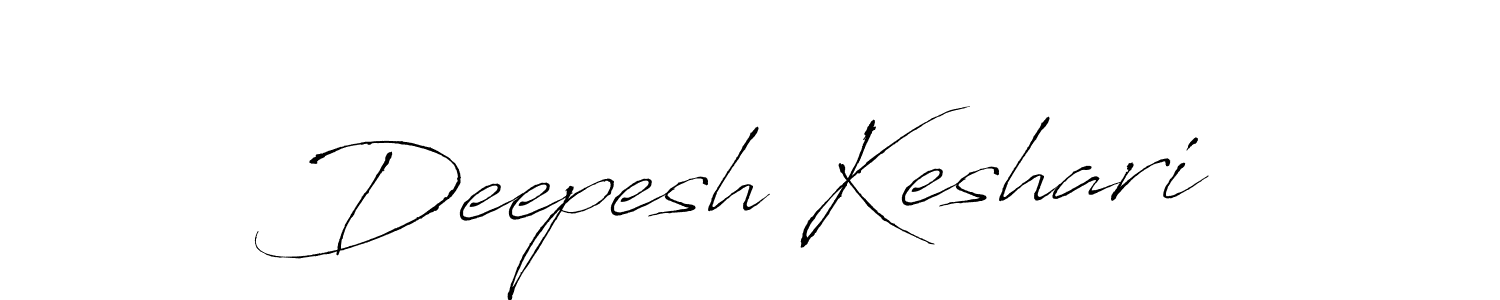 Design your own signature with our free online signature maker. With this signature software, you can create a handwritten (Antro_Vectra) signature for name Deepesh Keshari. Deepesh Keshari signature style 6 images and pictures png