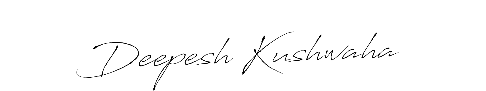 How to make Deepesh Kushwaha name signature. Use Antro_Vectra style for creating short signs online. This is the latest handwritten sign. Deepesh Kushwaha signature style 6 images and pictures png