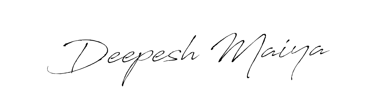 Make a short Deepesh Maiya signature style. Manage your documents anywhere anytime using Antro_Vectra. Create and add eSignatures, submit forms, share and send files easily. Deepesh Maiya signature style 6 images and pictures png