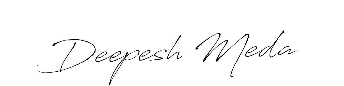 This is the best signature style for the Deepesh Meda name. Also you like these signature font (Antro_Vectra). Mix name signature. Deepesh Meda signature style 6 images and pictures png