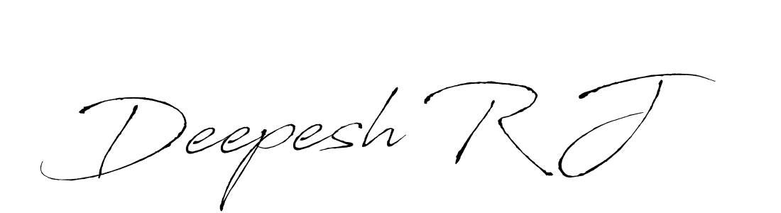 Deepesh R J stylish signature style. Best Handwritten Sign (Antro_Vectra) for my name. Handwritten Signature Collection Ideas for my name Deepesh R J. Deepesh R J signature style 6 images and pictures png