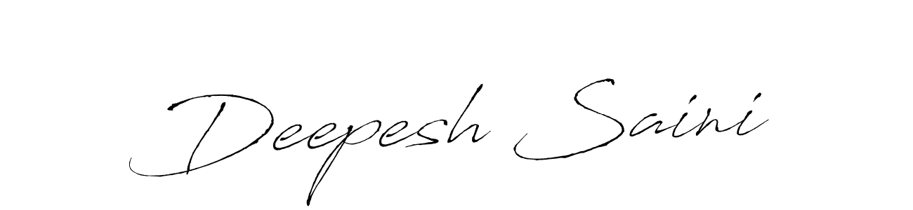 Also You can easily find your signature by using the search form. We will create Deepesh Saini name handwritten signature images for you free of cost using Antro_Vectra sign style. Deepesh Saini signature style 6 images and pictures png