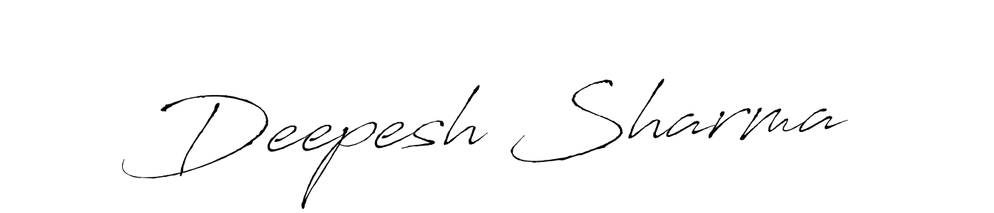 Antro_Vectra is a professional signature style that is perfect for those who want to add a touch of class to their signature. It is also a great choice for those who want to make their signature more unique. Get Deepesh Sharma name to fancy signature for free. Deepesh Sharma signature style 6 images and pictures png