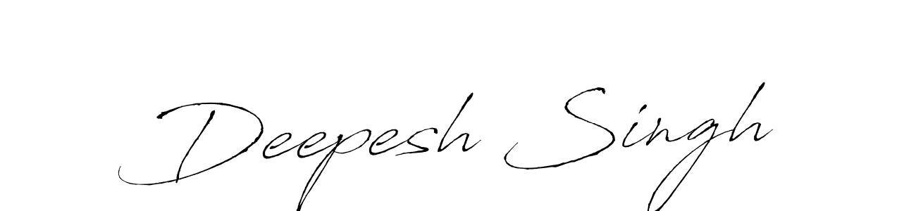 Design your own signature with our free online signature maker. With this signature software, you can create a handwritten (Antro_Vectra) signature for name Deepesh Singh. Deepesh Singh signature style 6 images and pictures png