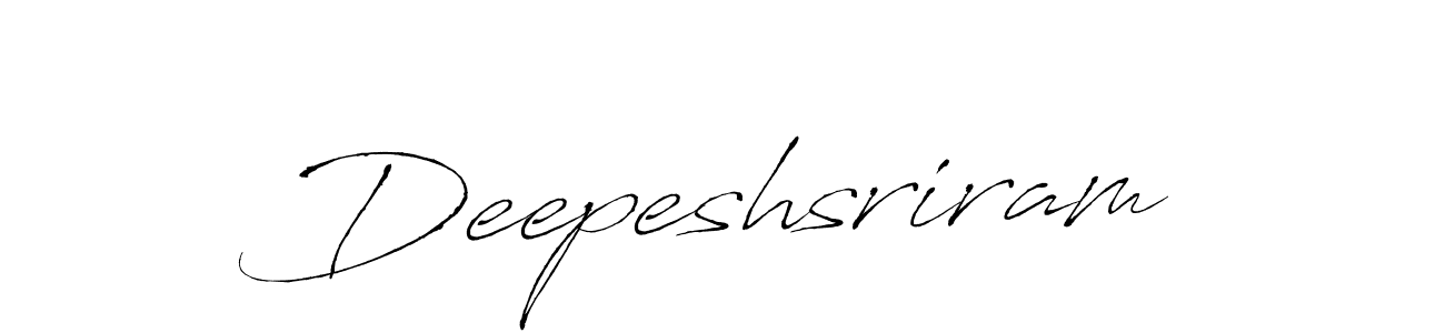 Design your own signature with our free online signature maker. With this signature software, you can create a handwritten (Antro_Vectra) signature for name Deepeshsriram. Deepeshsriram signature style 6 images and pictures png