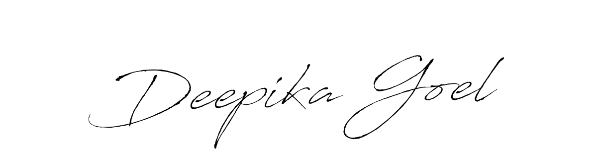 How to make Deepika Goel name signature. Use Antro_Vectra style for creating short signs online. This is the latest handwritten sign. Deepika Goel signature style 6 images and pictures png