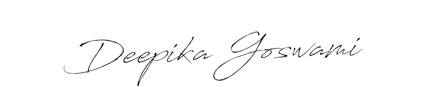 It looks lik you need a new signature style for name Deepika Goswami. Design unique handwritten (Antro_Vectra) signature with our free signature maker in just a few clicks. Deepika Goswami signature style 6 images and pictures png