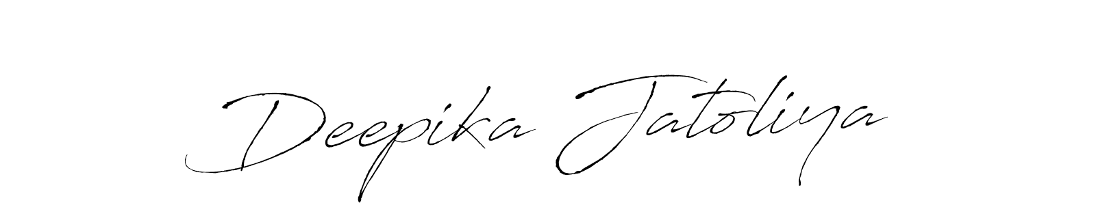 How to make Deepika Jatoliya signature? Antro_Vectra is a professional autograph style. Create handwritten signature for Deepika Jatoliya name. Deepika Jatoliya signature style 6 images and pictures png