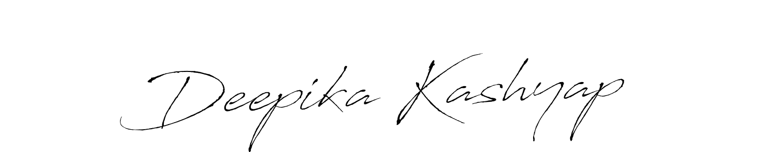 Design your own signature with our free online signature maker. With this signature software, you can create a handwritten (Antro_Vectra) signature for name Deepika Kashyap. Deepika Kashyap signature style 6 images and pictures png