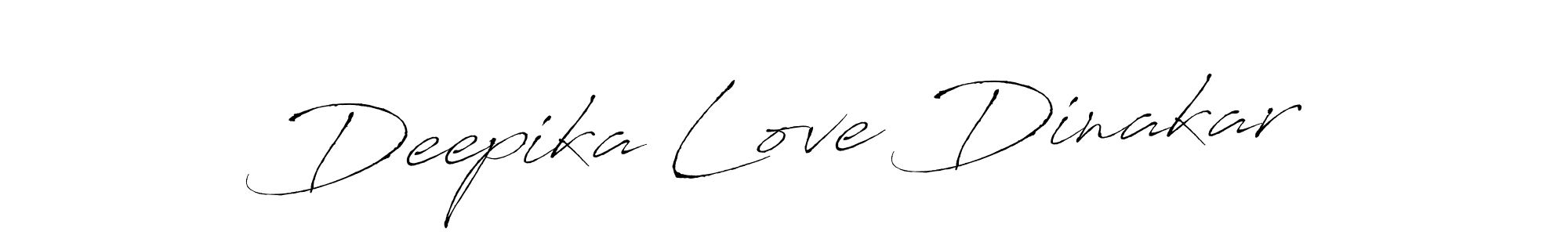 Create a beautiful signature design for name Deepika Love Dinakar. With this signature (Antro_Vectra) fonts, you can make a handwritten signature for free. Deepika Love Dinakar signature style 6 images and pictures png