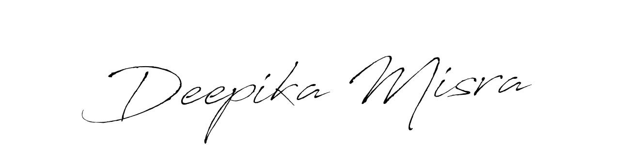 Make a beautiful signature design for name Deepika Misra. With this signature (Antro_Vectra) style, you can create a handwritten signature for free. Deepika Misra signature style 6 images and pictures png