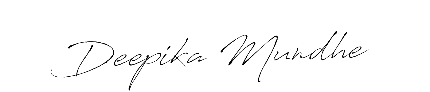 Also we have Deepika Mundhe name is the best signature style. Create professional handwritten signature collection using Antro_Vectra autograph style. Deepika Mundhe signature style 6 images and pictures png