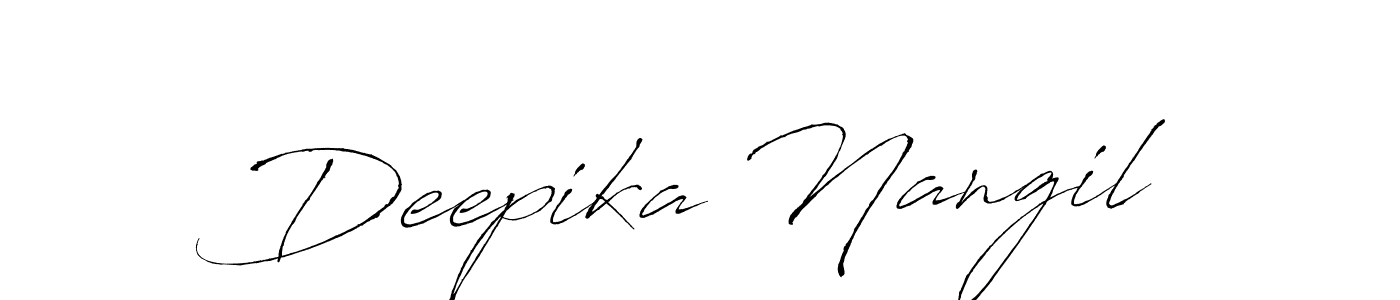 Deepika Nangil stylish signature style. Best Handwritten Sign (Antro_Vectra) for my name. Handwritten Signature Collection Ideas for my name Deepika Nangil. Deepika Nangil signature style 6 images and pictures png