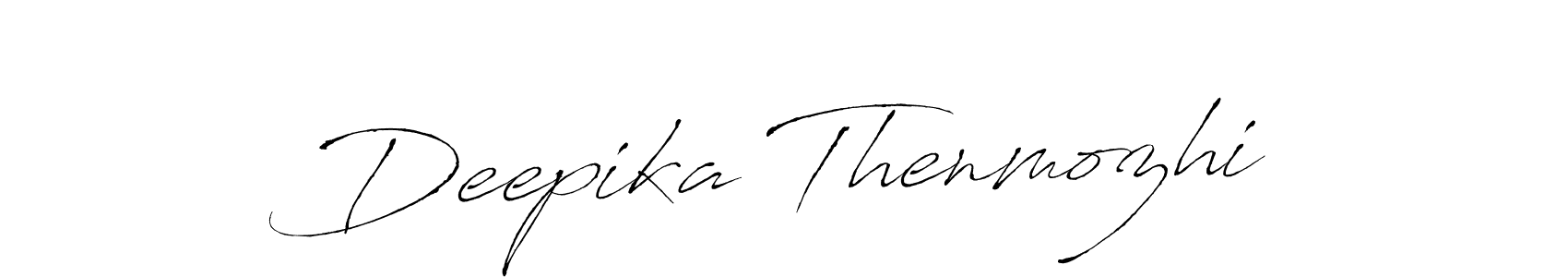 How to make Deepika Thenmozhi signature? Antro_Vectra is a professional autograph style. Create handwritten signature for Deepika Thenmozhi name. Deepika Thenmozhi signature style 6 images and pictures png