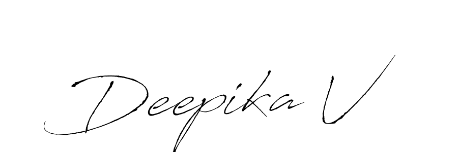 Use a signature maker to create a handwritten signature online. With this signature software, you can design (Antro_Vectra) your own signature for name Deepika V. Deepika V signature style 6 images and pictures png