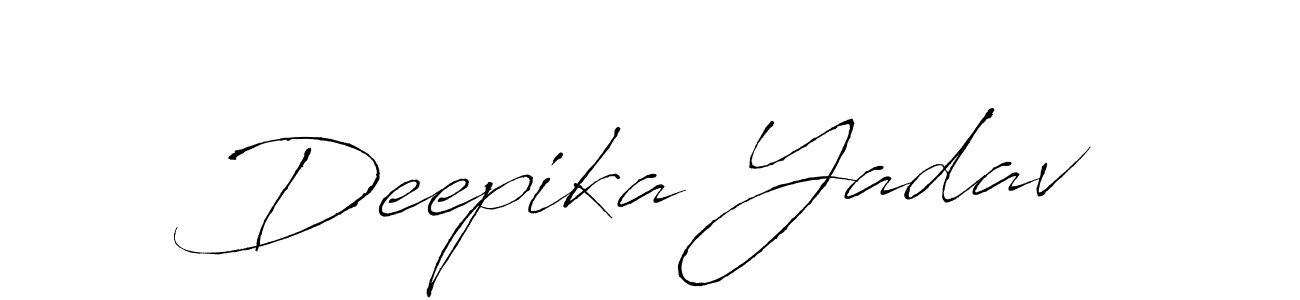 Design your own signature with our free online signature maker. With this signature software, you can create a handwritten (Antro_Vectra) signature for name Deepika Yadav. Deepika Yadav signature style 6 images and pictures png
