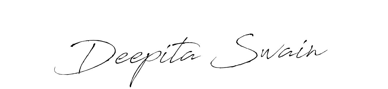 The best way (Antro_Vectra) to make a short signature is to pick only two or three words in your name. The name Deepita Swain include a total of six letters. For converting this name. Deepita Swain signature style 6 images and pictures png
