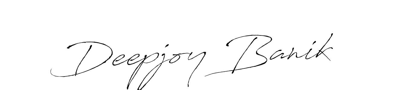 Also we have Deepjoy Banik name is the best signature style. Create professional handwritten signature collection using Antro_Vectra autograph style. Deepjoy Banik signature style 6 images and pictures png