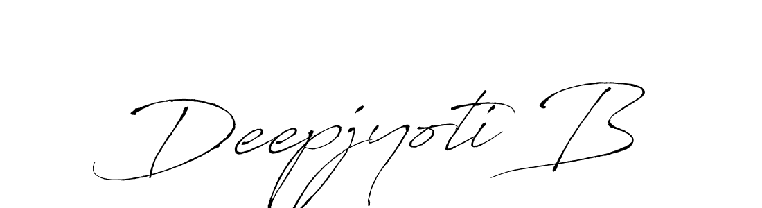 How to make Deepjyoti B signature? Antro_Vectra is a professional autograph style. Create handwritten signature for Deepjyoti B name. Deepjyoti B signature style 6 images and pictures png