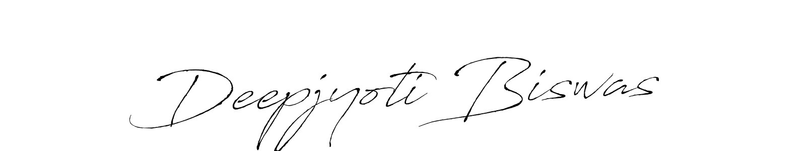 Make a beautiful signature design for name Deepjyoti Biswas. With this signature (Antro_Vectra) style, you can create a handwritten signature for free. Deepjyoti Biswas signature style 6 images and pictures png