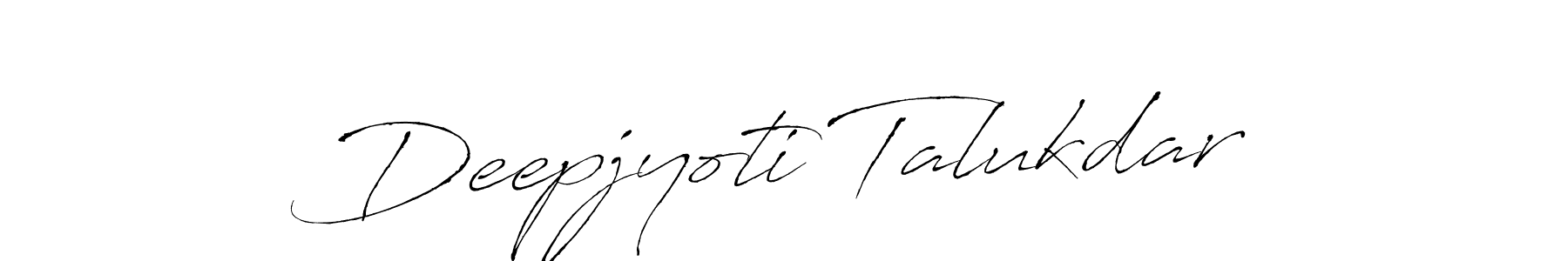 How to make Deepjyoti Talukdar signature? Antro_Vectra is a professional autograph style. Create handwritten signature for Deepjyoti Talukdar name. Deepjyoti Talukdar signature style 6 images and pictures png