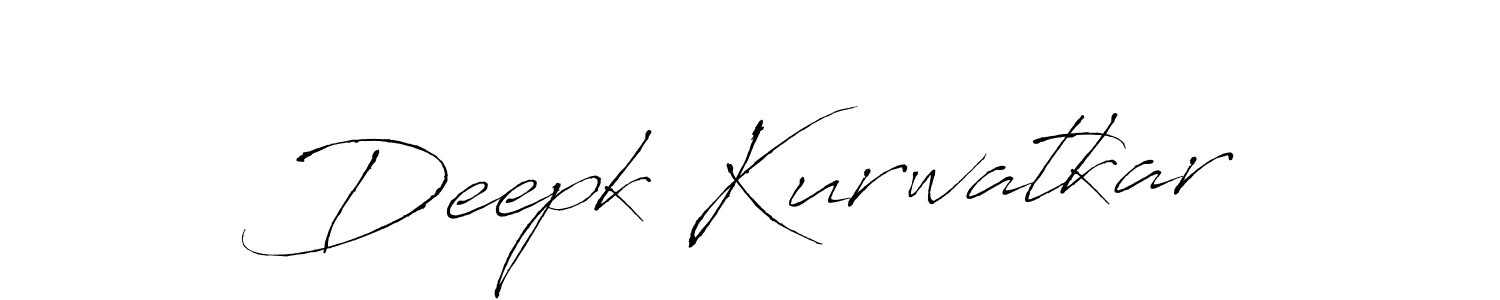 Make a beautiful signature design for name Deepk Kurwatkar. With this signature (Antro_Vectra) style, you can create a handwritten signature for free. Deepk Kurwatkar signature style 6 images and pictures png