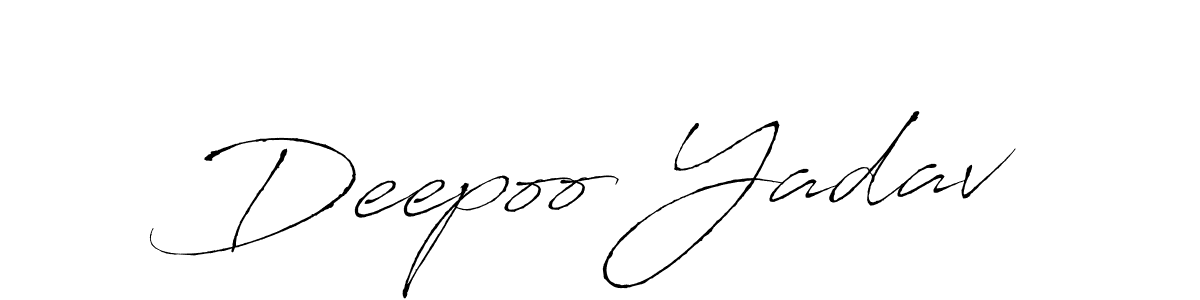 Also we have Deepoo Yadav name is the best signature style. Create professional handwritten signature collection using Antro_Vectra autograph style. Deepoo Yadav signature style 6 images and pictures png