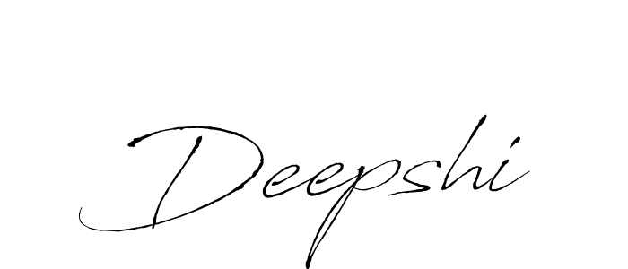 How to make Deepshi signature? Antro_Vectra is a professional autograph style. Create handwritten signature for Deepshi name. Deepshi signature style 6 images and pictures png