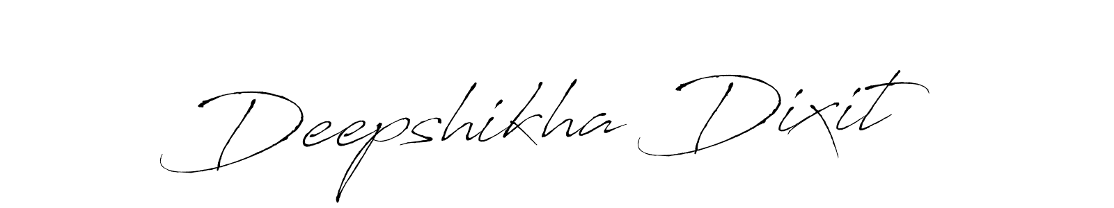 How to make Deepshikha Dixit name signature. Use Antro_Vectra style for creating short signs online. This is the latest handwritten sign. Deepshikha Dixit signature style 6 images and pictures png