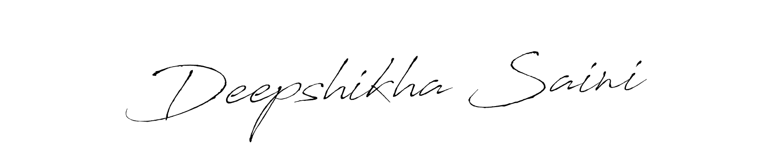 Design your own signature with our free online signature maker. With this signature software, you can create a handwritten (Antro_Vectra) signature for name Deepshikha Saini. Deepshikha Saini signature style 6 images and pictures png