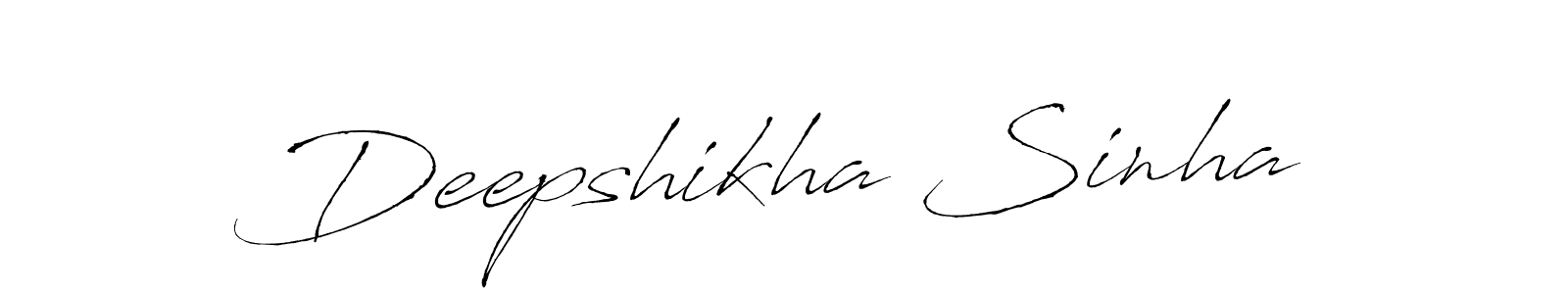 Deepshikha Sinha stylish signature style. Best Handwritten Sign (Antro_Vectra) for my name. Handwritten Signature Collection Ideas for my name Deepshikha Sinha. Deepshikha Sinha signature style 6 images and pictures png