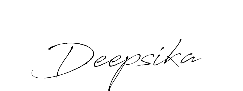 Make a beautiful signature design for name Deepsika. With this signature (Antro_Vectra) style, you can create a handwritten signature for free. Deepsika signature style 6 images and pictures png