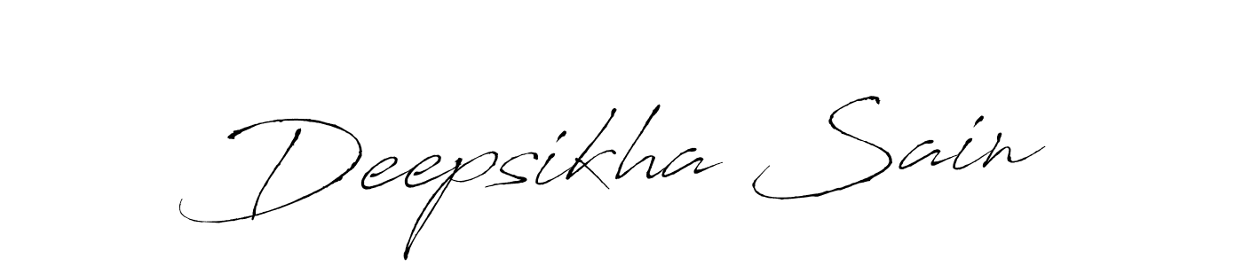 The best way (Antro_Vectra) to make a short signature is to pick only two or three words in your name. The name Deepsikha Sain include a total of six letters. For converting this name. Deepsikha Sain signature style 6 images and pictures png