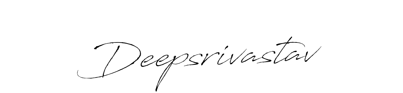 How to make Deepsrivastav signature? Antro_Vectra is a professional autograph style. Create handwritten signature for Deepsrivastav name. Deepsrivastav signature style 6 images and pictures png