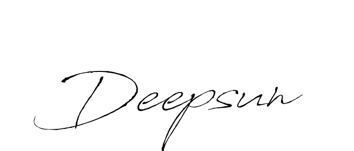 You should practise on your own different ways (Antro_Vectra) to write your name (Deepsun) in signature. don't let someone else do it for you. Deepsun signature style 6 images and pictures png