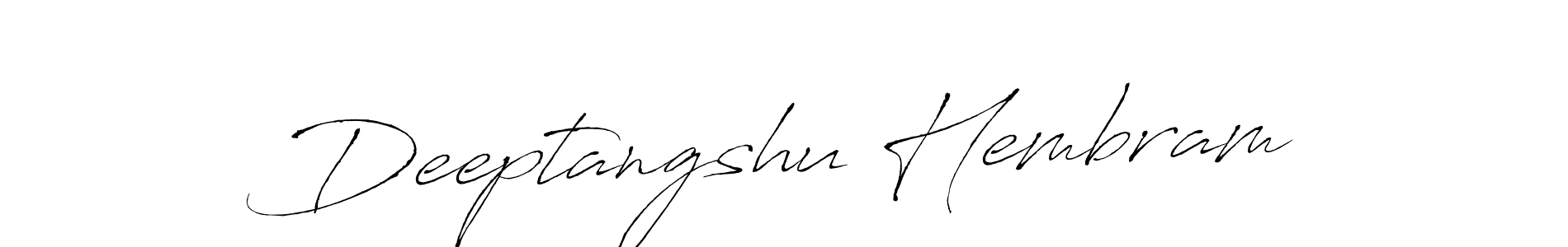How to make Deeptangshu Hembram signature? Antro_Vectra is a professional autograph style. Create handwritten signature for Deeptangshu Hembram name. Deeptangshu Hembram signature style 6 images and pictures png