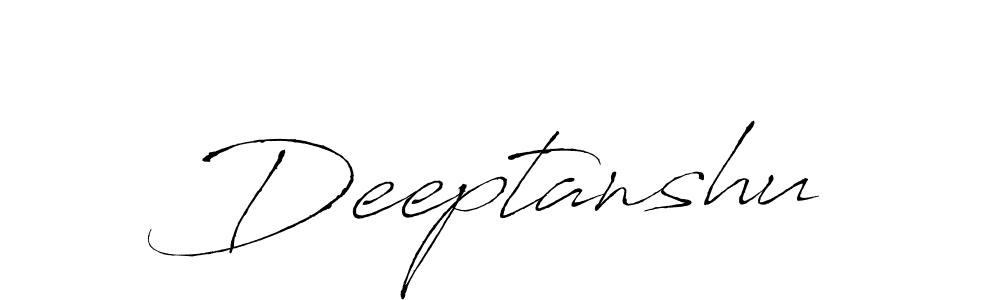 Create a beautiful signature design for name Deeptanshu. With this signature (Antro_Vectra) fonts, you can make a handwritten signature for free. Deeptanshu signature style 6 images and pictures png