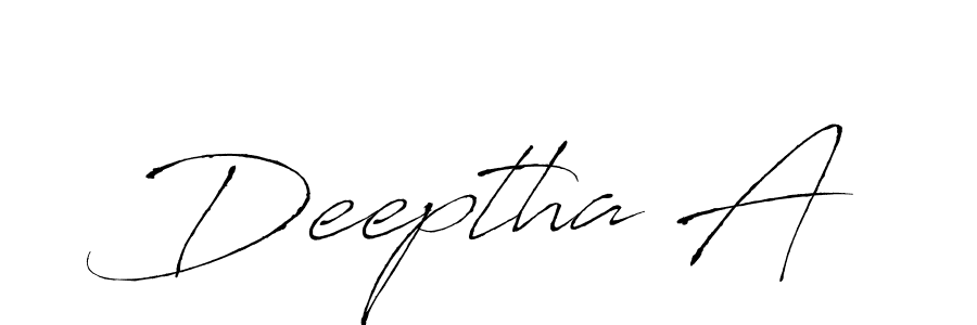Once you've used our free online signature maker to create your best signature Antro_Vectra style, it's time to enjoy all of the benefits that Deeptha A name signing documents. Deeptha A signature style 6 images and pictures png