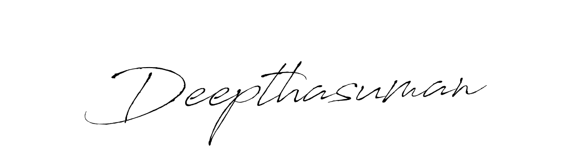 Use a signature maker to create a handwritten signature online. With this signature software, you can design (Antro_Vectra) your own signature for name Deepthasuman. Deepthasuman signature style 6 images and pictures png