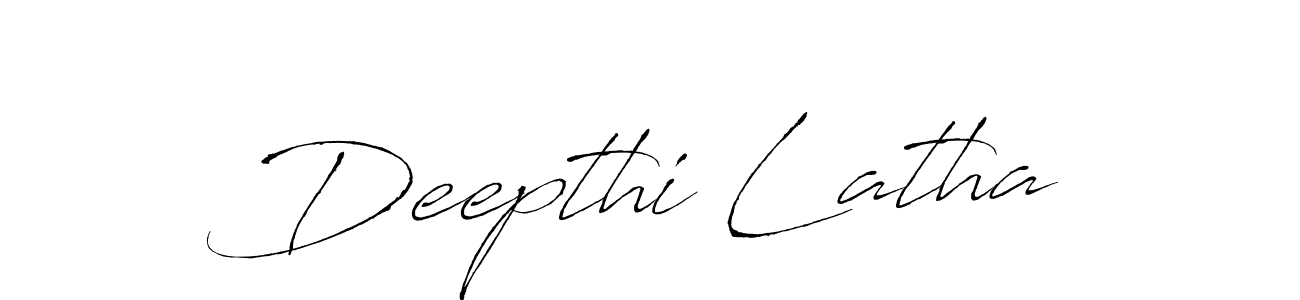 The best way (Antro_Vectra) to make a short signature is to pick only two or three words in your name. The name Deepthi Latha include a total of six letters. For converting this name. Deepthi Latha signature style 6 images and pictures png