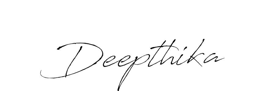 Create a beautiful signature design for name Deepthika. With this signature (Antro_Vectra) fonts, you can make a handwritten signature for free. Deepthika signature style 6 images and pictures png