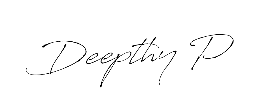 if you are searching for the best signature style for your name Deepthy P. so please give up your signature search. here we have designed multiple signature styles  using Antro_Vectra. Deepthy P signature style 6 images and pictures png