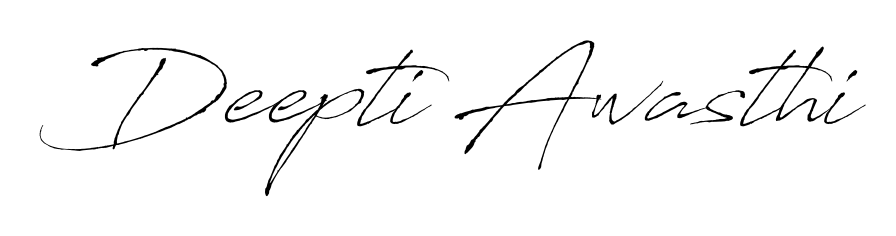 Achieve flawless digital penmanship with Deepti Awasthi name in Antro_Vectra font. The perfect tool for creating online signatures. Deepti Awasthi signature style 6 images and pictures png