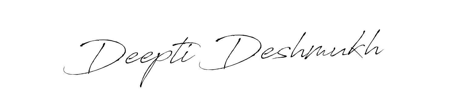 How to make Deepti Deshmukh signature? Antro_Vectra is a professional autograph style. Create handwritten signature for Deepti Deshmukh name. Deepti Deshmukh signature style 6 images and pictures png