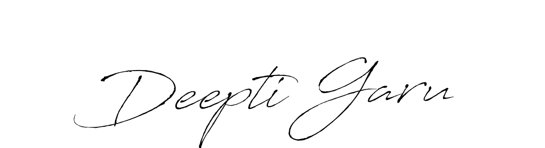 Design your own signature with our free online signature maker. With this signature software, you can create a handwritten (Antro_Vectra) signature for name Deepti Garu. Deepti Garu signature style 6 images and pictures png