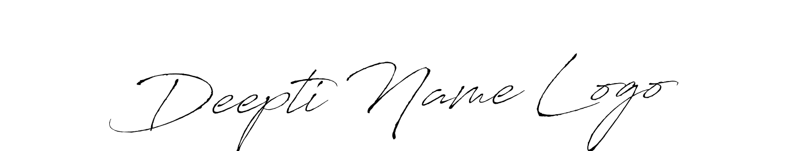 Make a beautiful signature design for name Deepti Name Logo. With this signature (Antro_Vectra) style, you can create a handwritten signature for free. Deepti Name Logo signature style 6 images and pictures png