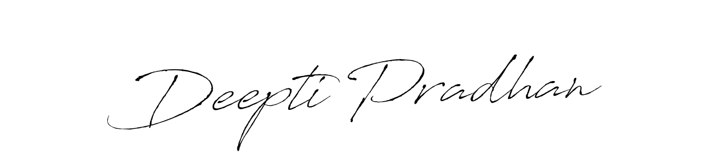 How to make Deepti Pradhan name signature. Use Antro_Vectra style for creating short signs online. This is the latest handwritten sign. Deepti Pradhan signature style 6 images and pictures png