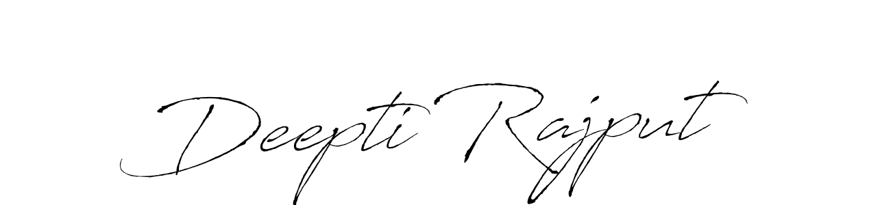 Make a beautiful signature design for name Deepti Rajput. With this signature (Antro_Vectra) style, you can create a handwritten signature for free. Deepti Rajput signature style 6 images and pictures png