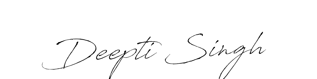 Make a beautiful signature design for name Deepti Singh. With this signature (Antro_Vectra) style, you can create a handwritten signature for free. Deepti Singh signature style 6 images and pictures png