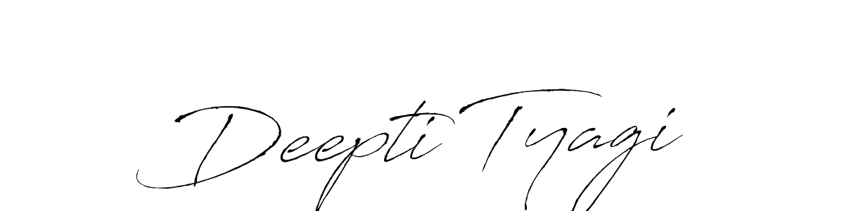 How to make Deepti Tyagi signature? Antro_Vectra is a professional autograph style. Create handwritten signature for Deepti Tyagi name. Deepti Tyagi signature style 6 images and pictures png